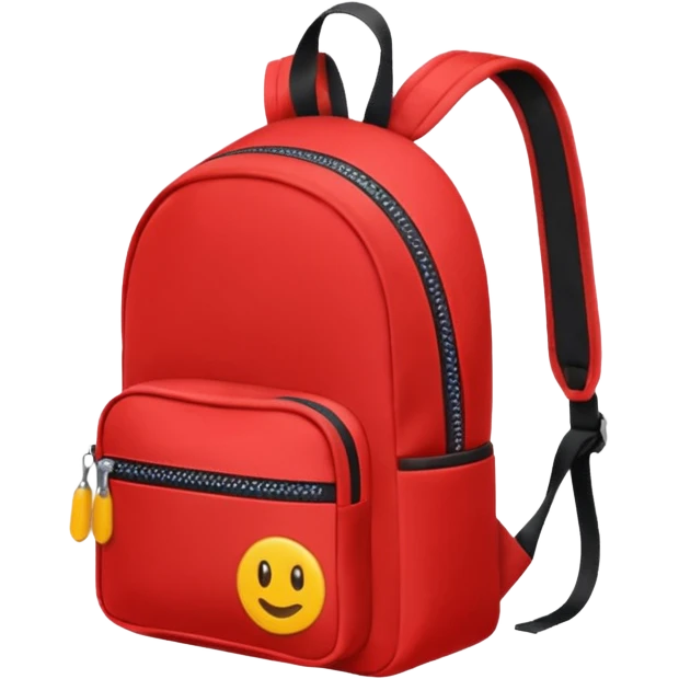 red small backpack emoji