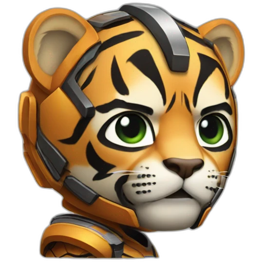 Tiger-with-iron-man-body-armor emoji