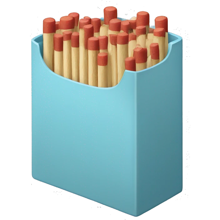 Light blue box of matches  emoji