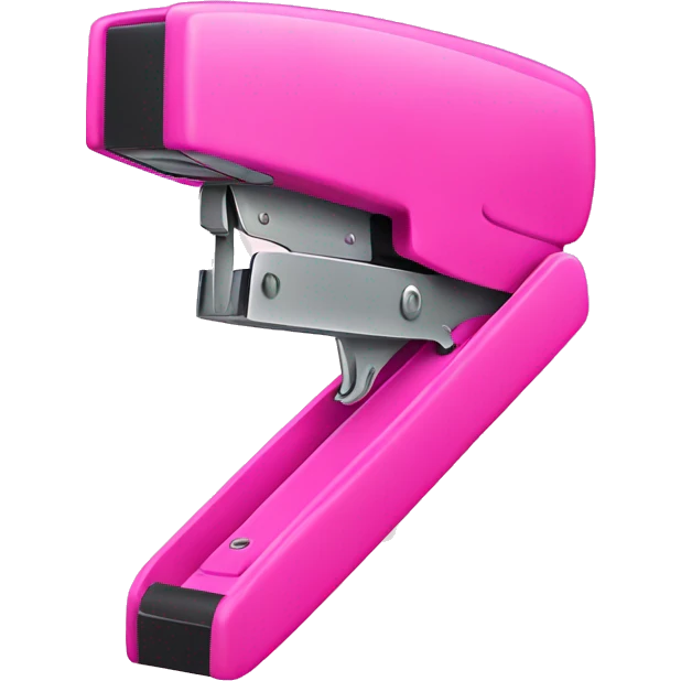 Pink stapler emoji