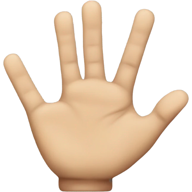 Hand and mad face emoji