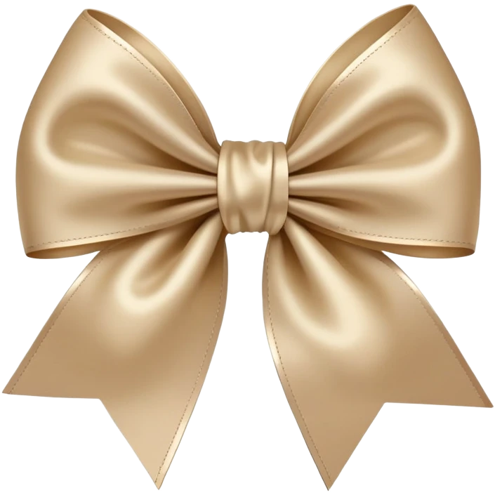 Beige bow emoji