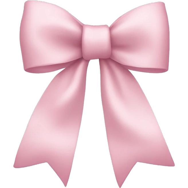 light pink bow emoji