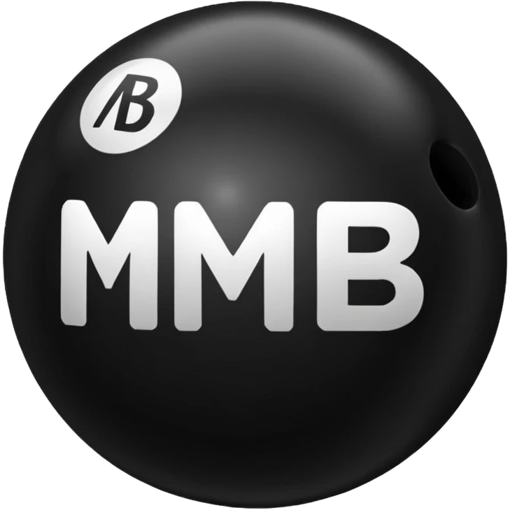 Black pull Ball with MB written on it. Nothing else no holes or anything. emoji