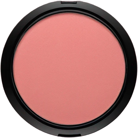 burgundy blush in makeup powder compact emoji
