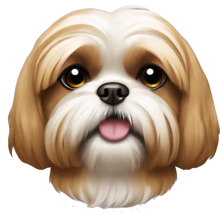Caramel colored shih tzu dog emoji