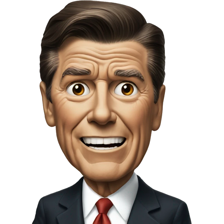 Ronald Reagan is scared emoji