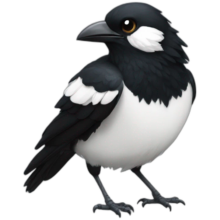 Magpie crying emoji