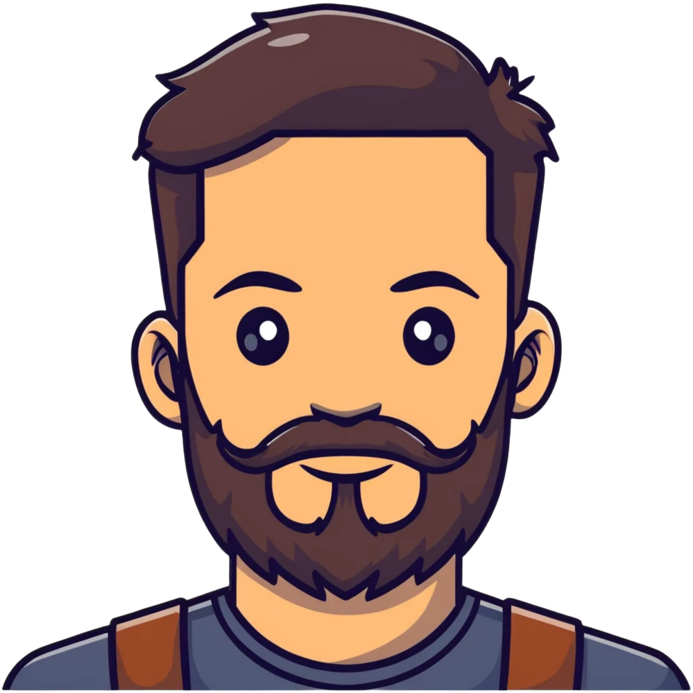 man with beard emoji