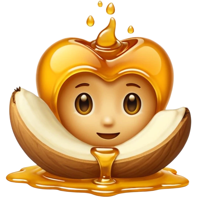 nuts with honey emoji