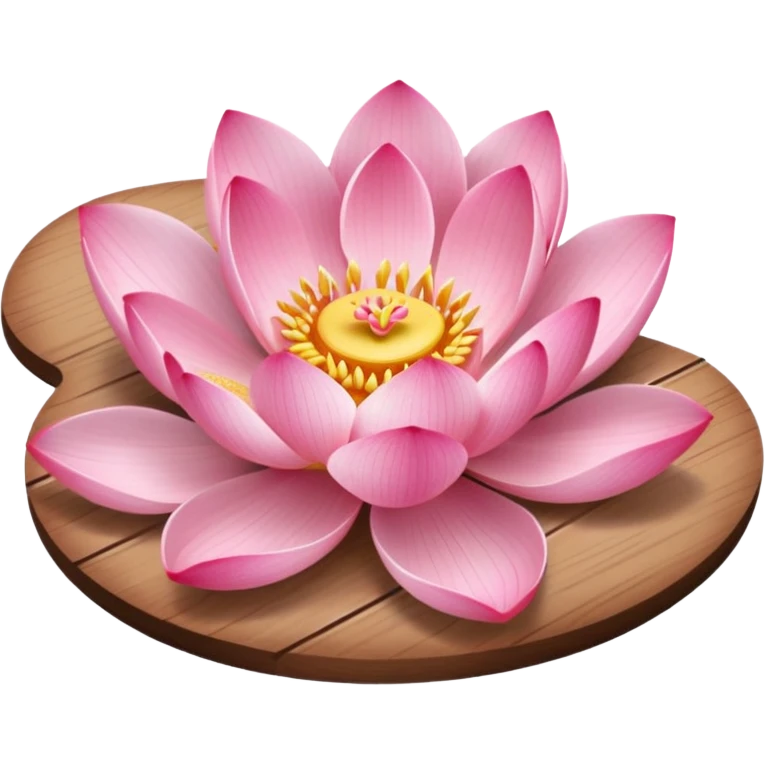 lotus flower placed on a nail board emoji