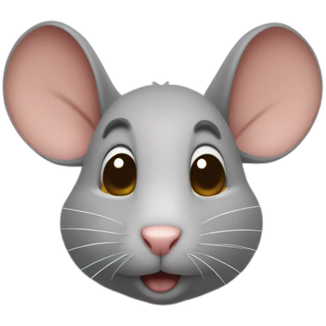 un rat qui tien un panneau abonné vous emoji