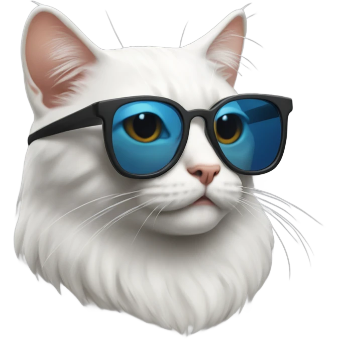 Sfinks cat with sunglasses  emoji