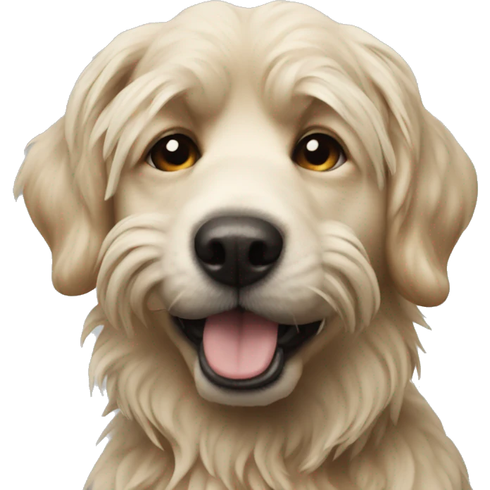 realistic dog close up emoji