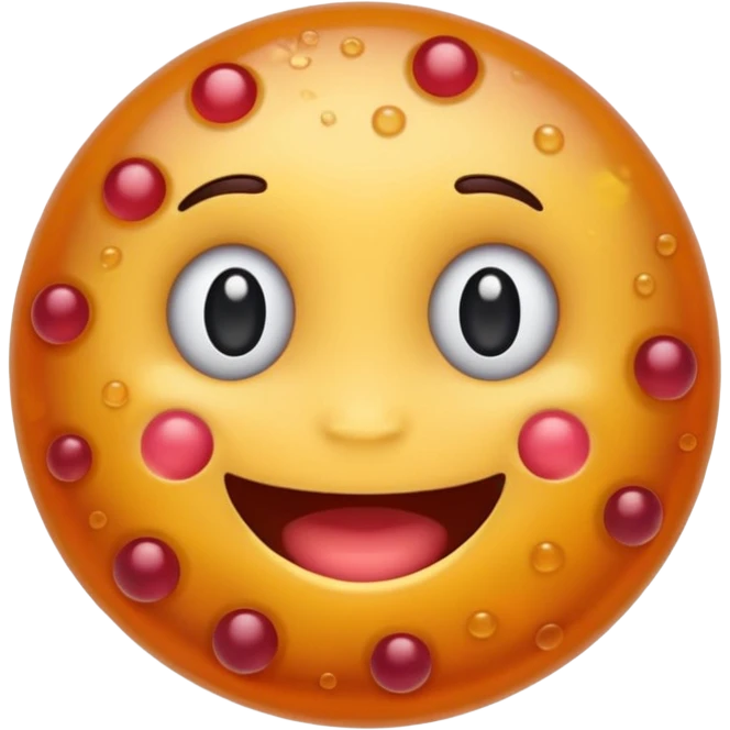 Happy bacteria emoji