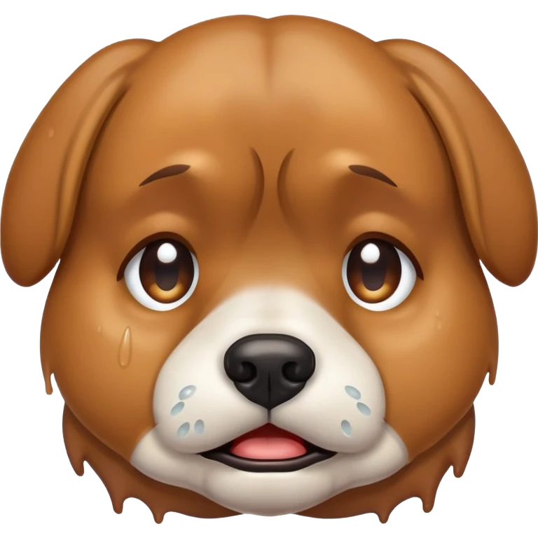 sad crying dog emoji