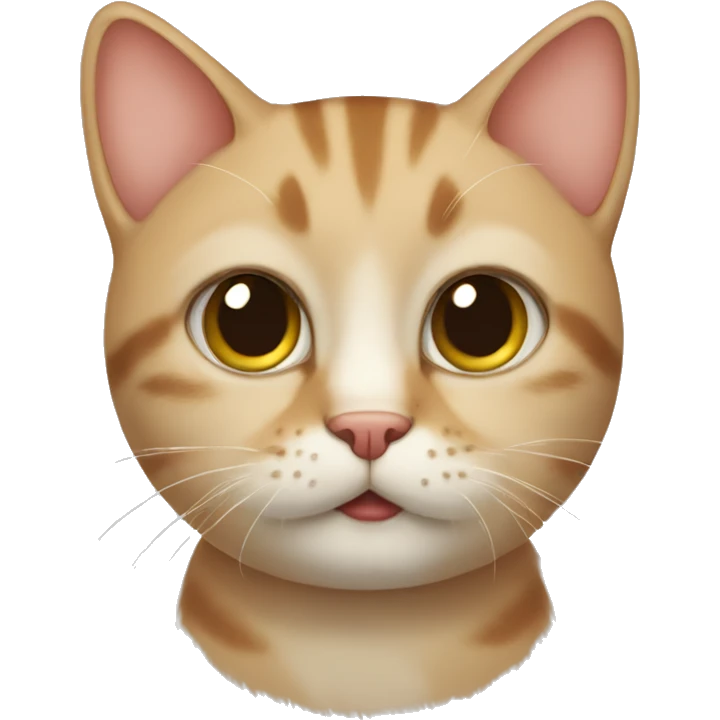 Cat with big cheeks emoji