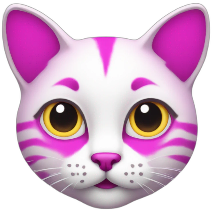 magenta cat cute emoji