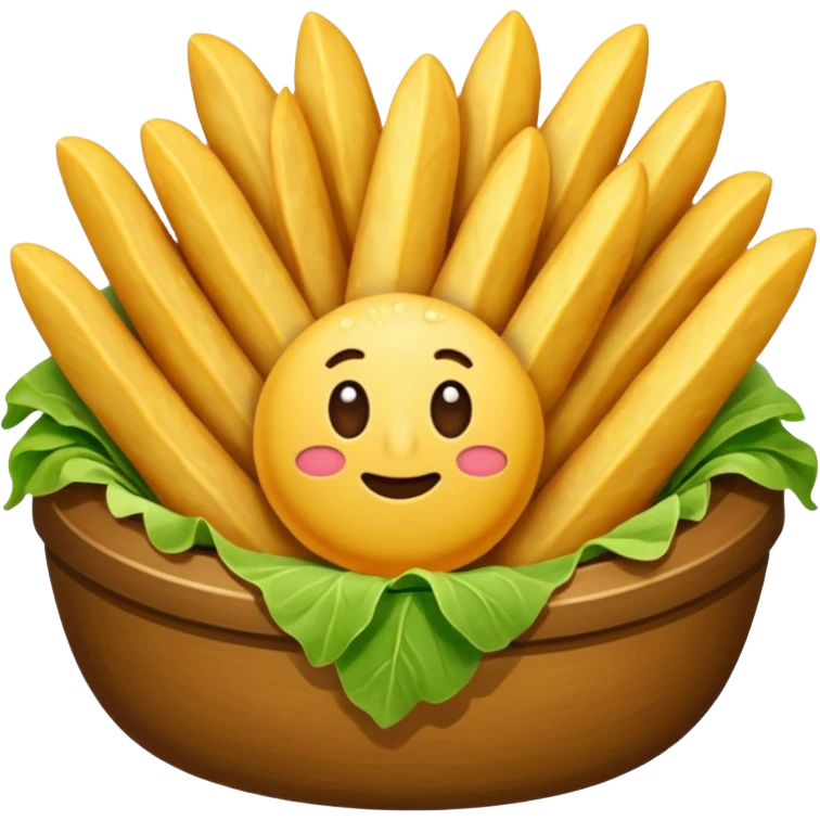 Generar papas fritas sin plato ni contenedor emoji