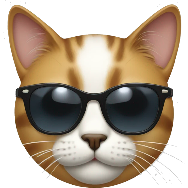 Cat with sunglasses emoji