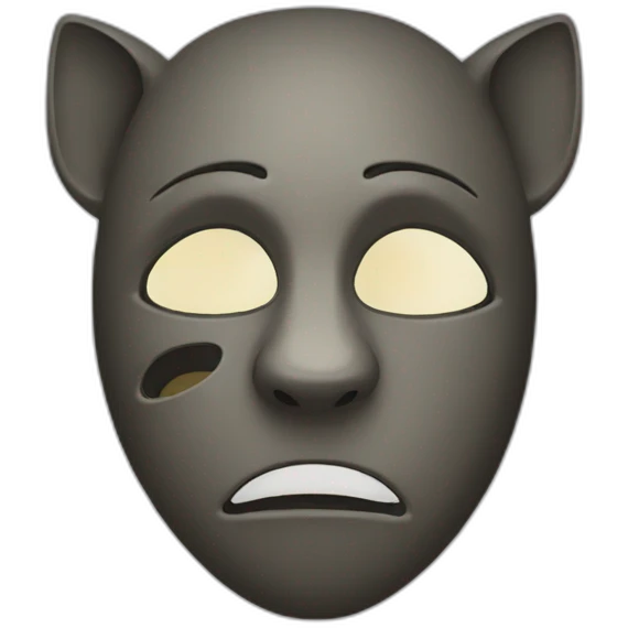 tragedy mask mouse emoji
