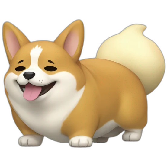 corgi and snorlax emoji