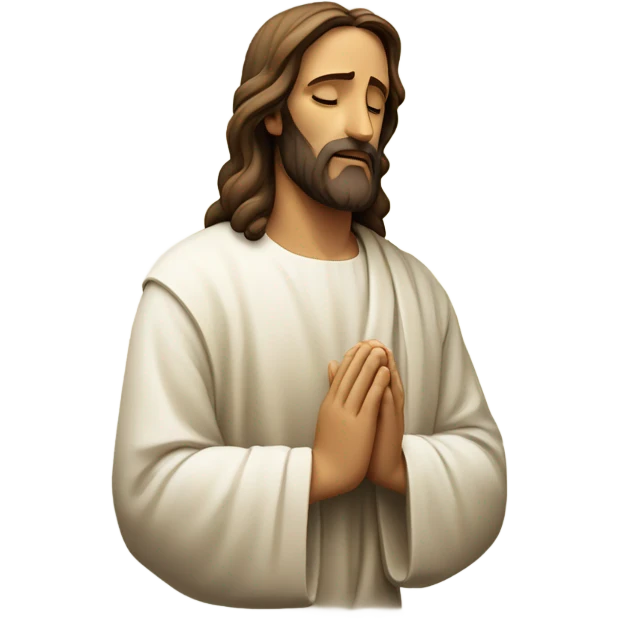 Jesus praying emoji