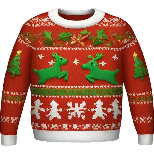 Christmas sweater emoji