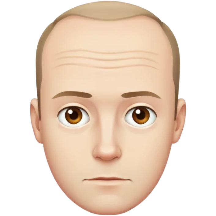 Receding hairline emoji