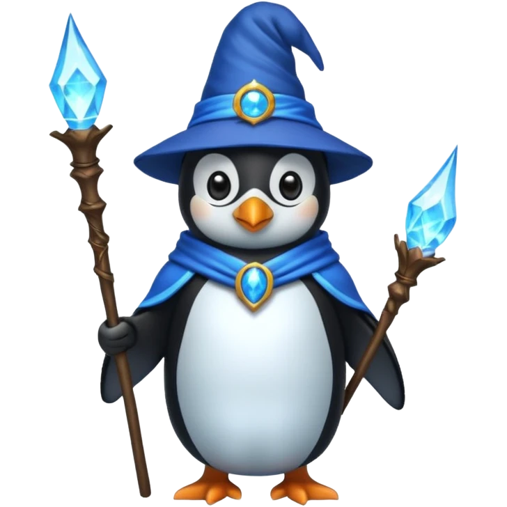 Penguin Wizard emoji