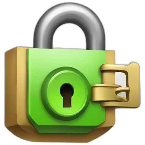 lock with trumf logo emoji