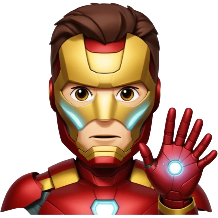 Iron man pinching loki on face  emoji