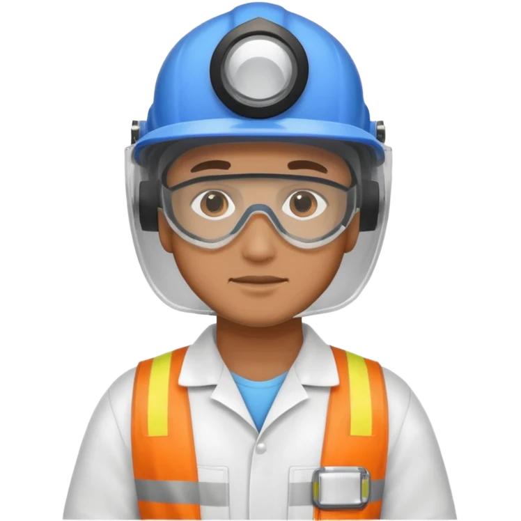 a man in ppe kit emoji
