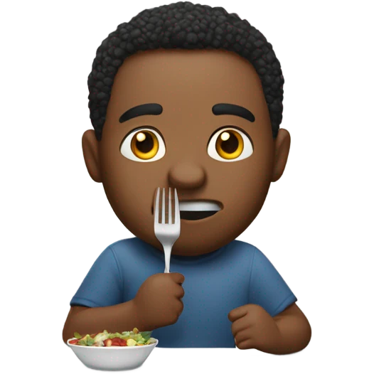 Matthews eating emoji