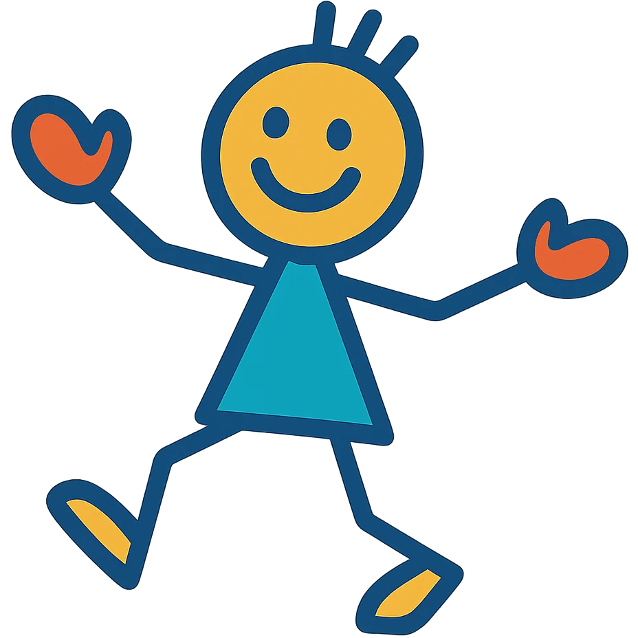 playful stick figure emoji