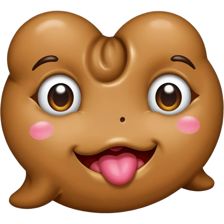 Poop in kisses emoji