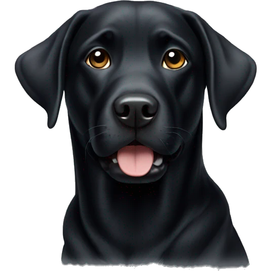 Black lab emoji