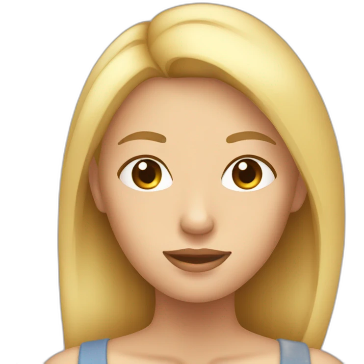 Femme petite et blonde emoji