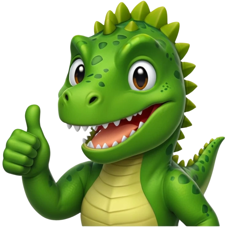 thumbs up dinosaur emoji