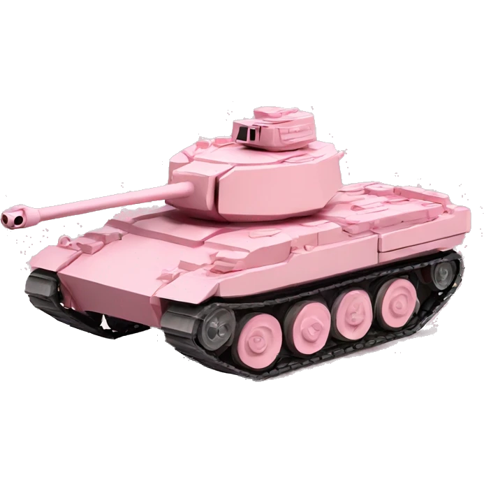 Light pink army tank emoji