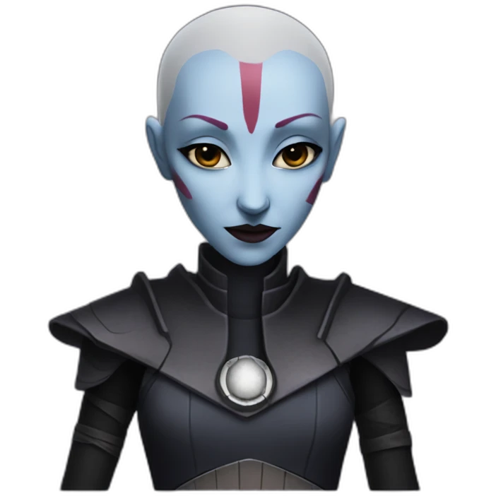 Assaj Ventress from Star Wars blushing emoji