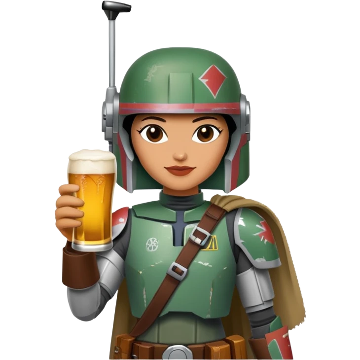 bobbi fett holding a beer emoji