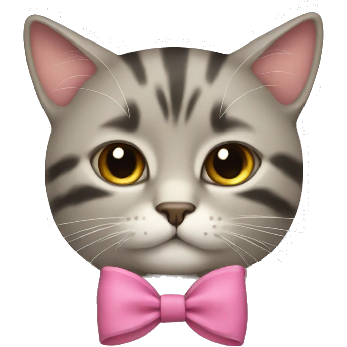 Cat with bow emoji