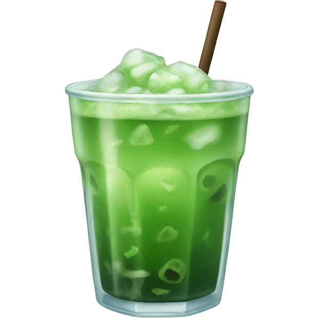 iced matcha drink emoji