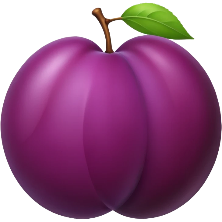 plum not apple emoji