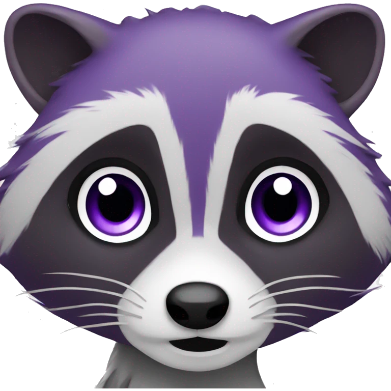 Purple raccoon  emoji
