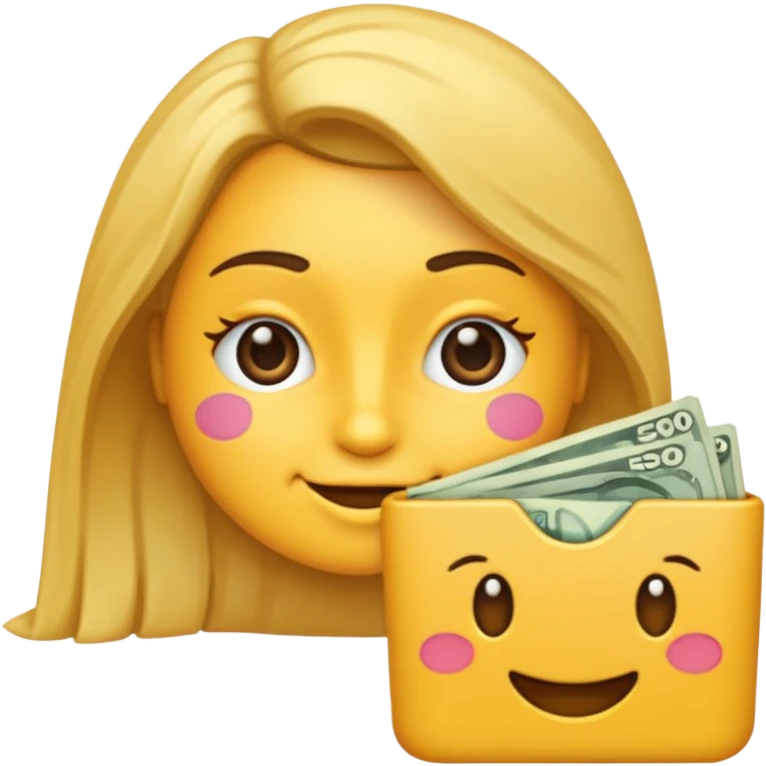 Uma nota de 50€ sorrindo emoji
