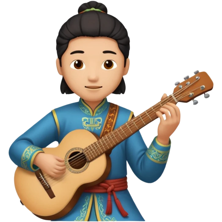 ancient chinese play guitar emoji
