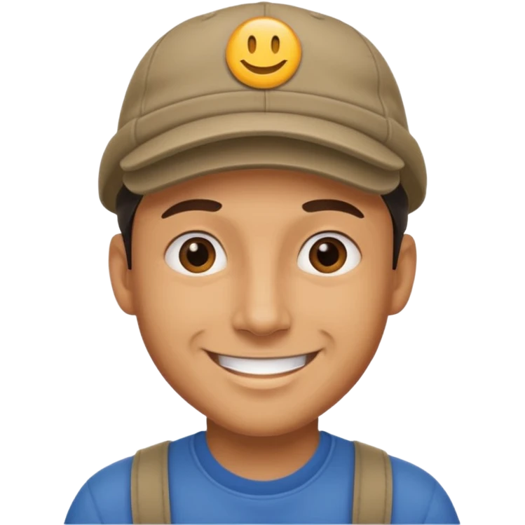 man with cap emoji