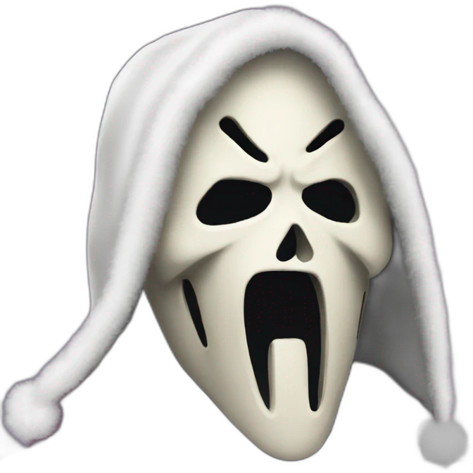 Christmas ghostface emoji
